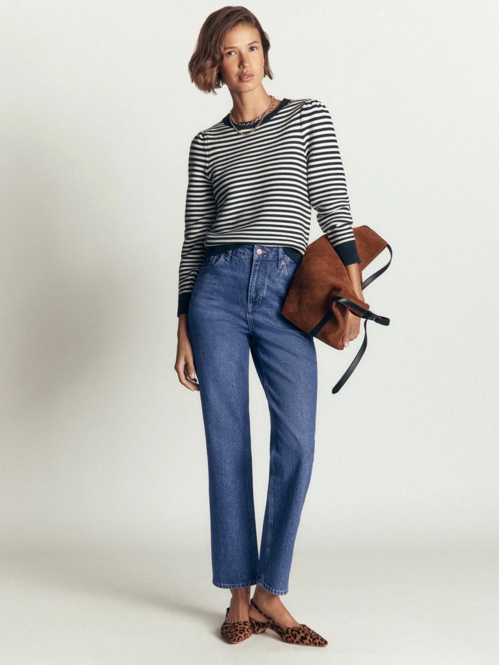 Boden High Rise Straight Leg Jeans